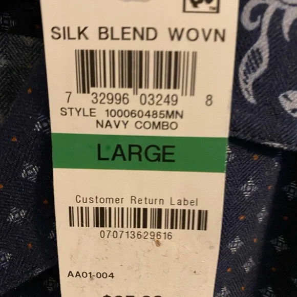 Mens Silk Blend Large Shirt - Picture 4 of 7